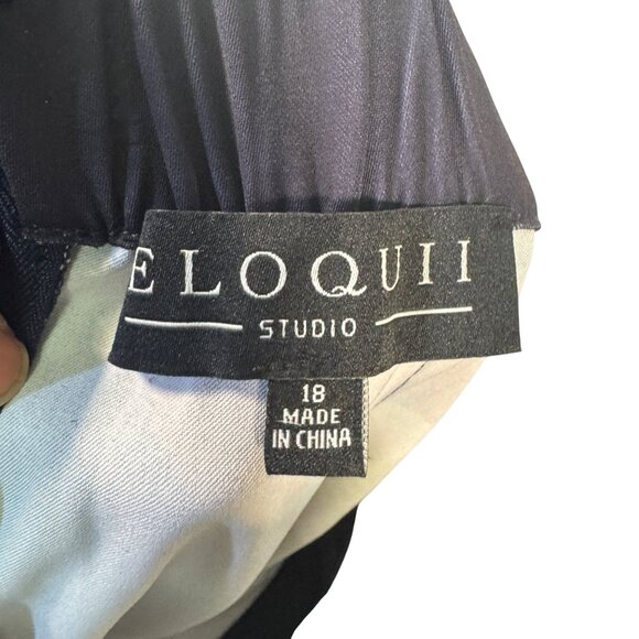 Eloquii Studio Womens Size 18 Geometric Multicolor Maxi Skirt NEW - Picture 6 of 6